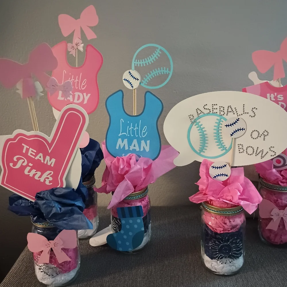 GIRL/BOY Gender Reveal Custom 3D Centerpieces